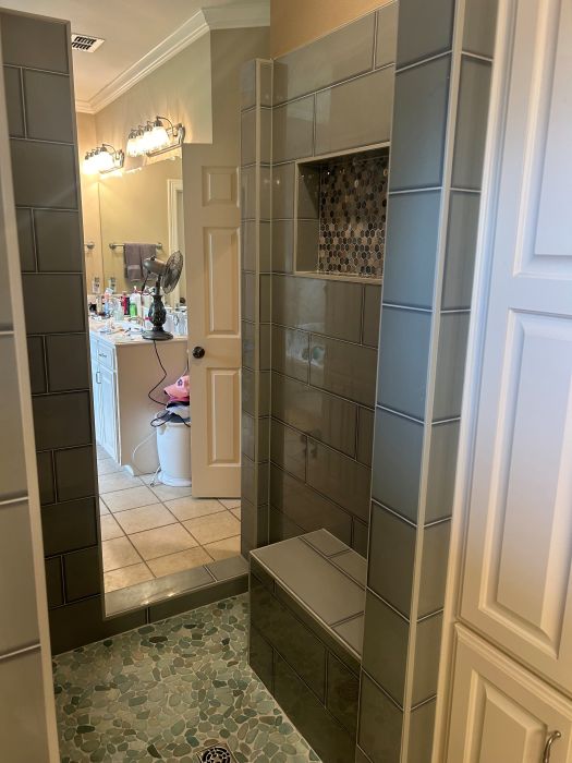 Green stone and tile in Texas 