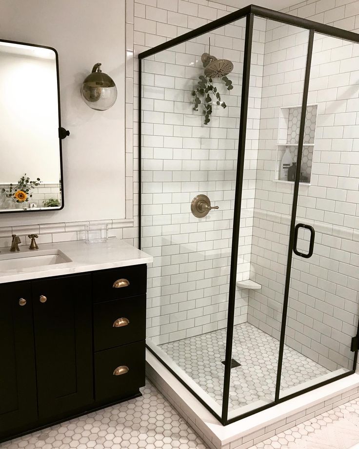 White tile shower in Texas 